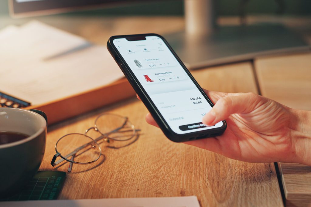 person holding a mobile phone