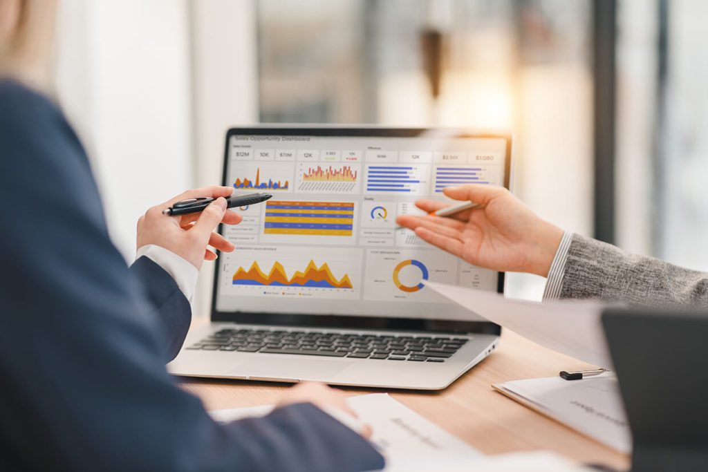 web design company working with actual data